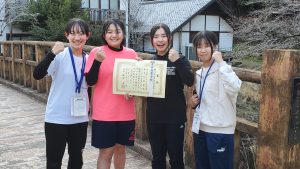 第３６回全国高校選抜ローイング大会女子ダブルスカル（天野楓奈 梶原千聖）８位入賞