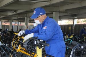 令和７年度自転車安全点検が行われました。