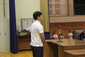 令和７年度前期末納め式が行われました。