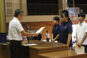 令和７年度前期末納め式が行われました。
