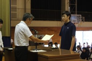 令和７年度前期末納め式が行われました。