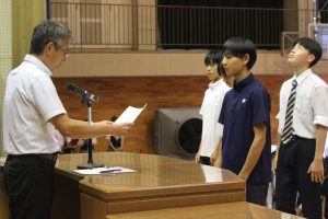 令和７年度 第57回富士登山強歩大会表彰式が行われました。
