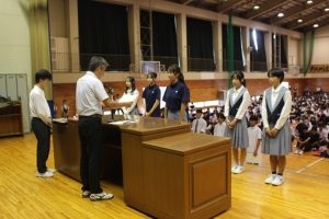 令和７年度 第57回富士登山強歩大会表彰式が行われました。