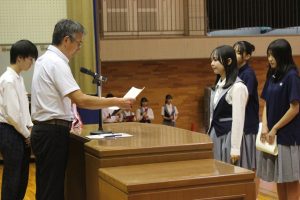 令和７年度 第57回富士登山強歩大会表彰式が行われました。