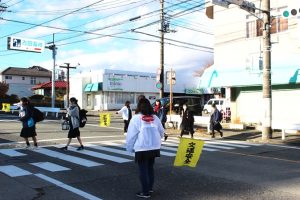 令和７年度山梨県高等学校県下一斉「通学時マナーアップ運動」４回目が行われました。