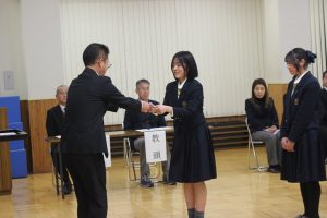 令和7年度 渡辺貢奨学金 交付式が行われました。