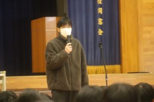 大学入学共通テスト激励会が行われました。