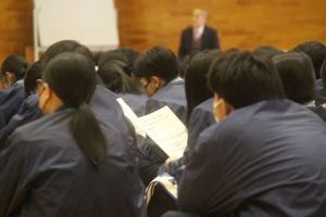 大学入学共通テスト激励会が行われました。