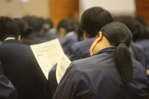 大学入学共通テスト激励会が行われました。