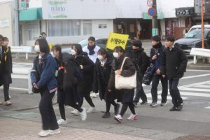 令和７年度山梨県高等学校県下一斉マナーアップ運動 ５回目が行われました。