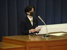 令和７年度記念品贈呈式が行われました。