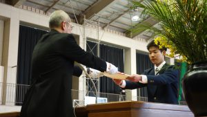 令和７年度 第７６回卒業証書授与式が行われました。