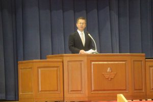 令和７年度同窓会入会式が行われました。