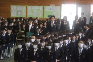 令和７年度 第７６回卒業証書授与式が行われました。