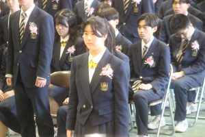 令和７年度 第７６回卒業証書授与式が行われました。
