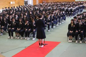 令和７年度 第７６回卒業証書授与式が行われました。