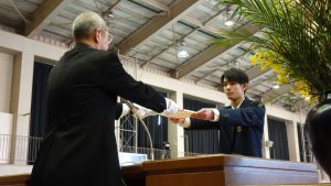 令和７年度 第７６回卒業証書授与式が行われました。